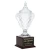 Same Day Awards Rosewood Crystal Trophy Cup - Custom Engraved 15.5 Inch Award for Corporate Professional Achievements Retirement Championships Leadership Honors Volunteer Recognition view 2