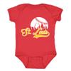 St. Louis Skyline Kid's Bodysuit for Baseball Fans (Red, 6M) view 1