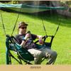 ARROWHEAD OUTDOOR Portable Folding Swinging Hammock Camping Chair, Removable Canopy, Perfect for Stargazing, Cup Holder, Storage Pouch, Carrying Bag Included, Supports up to 300lbs, USA-Based Support view 2