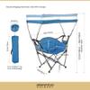ARROWHEAD OUTDOOR Portable Folding Swinging Hammock Camping Chair, Removable Canopy, Perfect for Stargazing, Cup Holder, Storage Pouch, Carrying Bag Included, Supports up to 300lbs, USA-Based Support view 3
