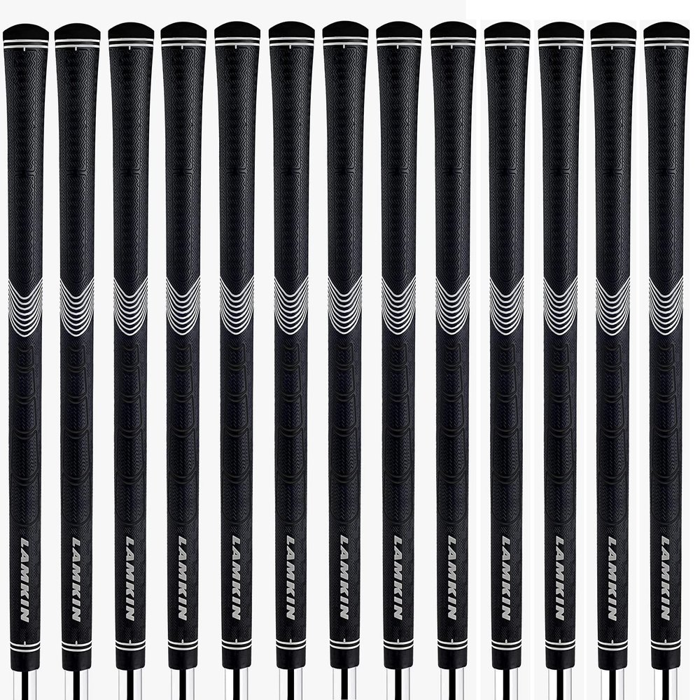 Lamkin Sonar + Black Grips, 13 Grip Bundle (MIDSIZE)