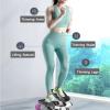 HUHJYUGE Fitness Stepper, Exercise Stepping Machine, Portable Mini Stair Stepper for Home, with Resistance Bands & Calories Count, Legs Arm Full Body Training (Purple) view 2