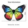 Nimiman Women's Butterfly Wings with Sticks Belly Dance Rainbow Wings Butterfly Costume Adult Halloween Christmas Accessories for Women (colorful) view 2