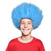 FantaLook Short Blue Fluffy Cosplay Wig for Funny Costume for Halloween view 1