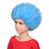 FantaLook Short Blue Fluffy Cosplay Wig for Funny Costume for Halloween view 2