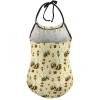 Bumble Bee Girl's One Piece Swimsuits Beach Sport Halter Bathing Suit Cute Print Swimwear 12-14Y170cm view 2