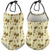 Bumble Bee Girl's One Piece Swimsuits Beach Sport Halter Bathing Suit Cute Print Swimwear 12-14Y170cm view 3