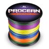 Procean 100% PE 4 & 8 Strands Braided Fishing Line, 6-300 LB Sensitive Braided Lines, Super Performance and Cost-Effective (Multi-Color, 300LB(136Kg) 1.0mm-1093Yds(8Strands)) view 2