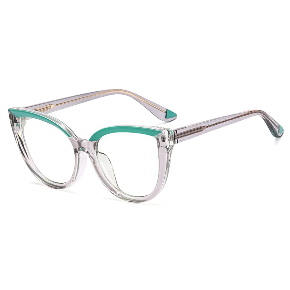 Cat Eye Clear Frame Glasses Blue Light Blocking TR90 Eyeglasses for Girl Women Computer Eyewear