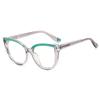 Cat Eye Clear Frame Glasses Blue Light Blocking TR90 Eyeglasses for Girl Women Computer Eyewear view 1