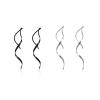 1/2 Pairs Set Spiral Threader Drop Earrings Twisted Linear Curved Dangling Minimal Earrings Handmade Pull Through Earrings Minimalist Stainless Steel Dainty for Women-Set view 1