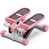 HUHJYUGE Step Fitness Machine, Mini Exercise Stepper, Portable Stair Stepper, with LCD Monitor Resistance Bands and Floor Mat, for Home Office Workout, 100kg Weight Capacity (Pink) view 1