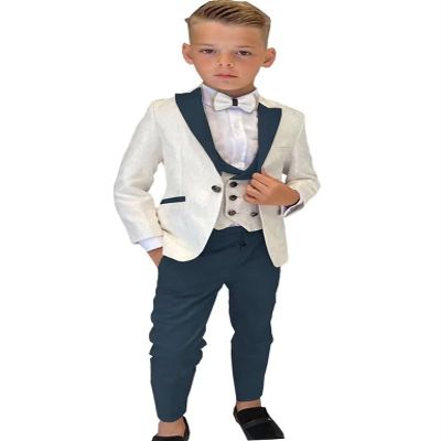 Boys Formal Suit Wedding Tuxedo 3 Pieces Jacket Pants Vest Kids Party Blazer,Boys' Suits Nary