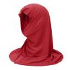 Ylucky Girls Muslim Hijab Floral Lace Head Scarf Kids Islamic Arab Scarf Shawls Head Wrap with Flowers (red (with rhinestone)) view 3