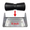 COLOFULWAY Black Boat Trailer Keel Rollers Fits 8 Inch Boat Trailer Bracket view 2