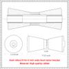 COLOFULWAY Black Boat Trailer Keel Rollers Fits 8 Inch Boat Trailer Bracket view 3