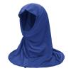 Ylucky Girls Muslim Hijab Floral Lace Head Scarf Kids Islamic Arab Scarf Shawls Head Wrap with Flowers (navy blue (with rhinestone)) view 2