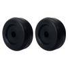 COLOFULWAY 3.4 Inch Boat Trailer Black Rubber Keel Roller End Caps (Pack of 2) view 1