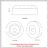 COLOFULWAY 3.4 Inch Boat Trailer Black Rubber Keel Roller End Caps (Pack of 2) view 2