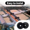 COLOFULWAY 3.4 Inch Boat Trailer Black Rubber Keel Roller End Caps (Pack of 2) view 4