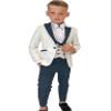 Boys Formal Suit Wedding Tuxedo 3 Pieces Jacket Pants Vest Kids Party Blazer,Boys' Suits Nary view 1