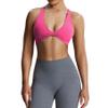 Aoxjox Women's Workout Sports Bras Fitness Metamorph Sienna Twist Bra Yoga Crop Tank (Azalea Pink, Small) view 1