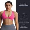 Aoxjox Women's Workout Sports Bras Fitness Metamorph Sienna Twist Bra Yoga Crop Tank (Azalea Pink, Small) view 3