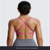 Aoxjox Women's Workout Sports Bras Fitness Metamorph Sienna Twist Bra Yoga Crop Tank (Azalea Pink, Small) view 4