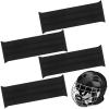 Bonuci 4 Pcs Sports Goalie Sweat Bands Bike Helmet Sweatband Hard Hat Sweatband Helmet Band, Black view 1