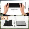 Bonuci 4 Pcs Sports Goalie Sweat Bands Bike Helmet Sweatband Hard Hat Sweatband Helmet Band, Black view 3
