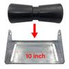 COLOFULWAY Black Boat Trailer Keel Rollers Fits 10 Inch Boat Trailer Bracket view 2