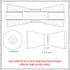 COLOFULWAY Black Boat Trailer Keel Rollers Fits 10 Inch Boat Trailer Bracket view 3