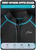Hevto Kids Wetsuit Shorty for Boys Girls Child Toddler Size 4T Year 2mm Neoprene Front Zip Wet Suit in Cold Water Thermal for Swimming Surfing (K1S-Blue, 4) view 4
