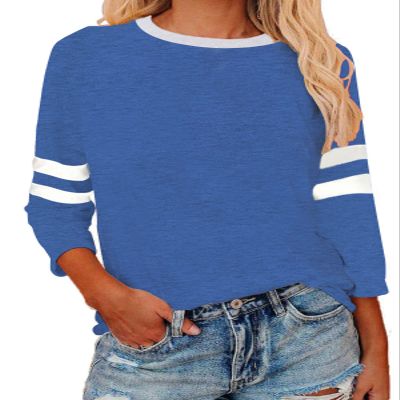 Women's 3/4 Sleeve Baseball Jersey Shirts, Casual Dynamic Cotton T-Shirt, Quarter Sleeve Raglan Tops