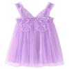 AGQT Baby Girls Tutu Dress Sleeveless Toddler Butterfly Back Tulle Tutu Dresses Birthday Party Gowns Wedding Layered Lace Holiday Mini Dress Purple Size 2-3T view 1