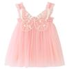 AGQT Baby Girls Tulle Tutu Dress Sleeveless Toddler Butterfly Back Tutu Dresses Birthday Party Gowns Wedding Layered Lace Holiday Mini Dress Light Pink Size 18-24 Months view 1
