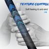 Geoleap Golf club Grip Set of 13- Soft Reduce Taper Design Provides High Traction and Performance,13 golf Grips with 15 Tapes or with All Repair Kits for Choice. (Standard, Black Blue-Pro Kit(13 Grips with All Repair Kits)) view 3