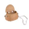 2 Kids Basket Front,Hand Woven Basket,Handmade Basket,Wicker Basket,Front Handlebar Case Handmade Basket,Natural Rattan Storage Basket for Kids Girls Boy view 1