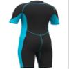 Hevto Kids Wetsuit Shorty for Boys Girls Youth Child Size 6 Year 2mm Neoprene Front Zip Wet Suit in Cold Water Thermal for Swimming Surfing (K1S-Blue, 6) view 2