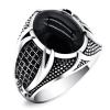 Ring for Men Vintage Black Red Zircon Rings Jewelry,6,8 view 1