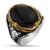 Ring for Men Vintage Black Red Zircon Rings Jewelry,6,8 view 2