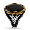 Ring for Men Vintage Black Red Zircon Rings Jewelry,6,8 view 3