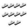 BIUDECO 10Sets Bike Brake Pads Caliper Rubber Metal Brake Blocks for Mountain and Road Bicycles Durable Bike Accessories for Enhanced Stopping Power