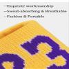 XXPUHFT Basketball Wristbands Sweatbands Kit, Purple 23 Sweat Bands, Athletic Basketball Wrist Sweatbands and Head Band for Party Accessories view 3