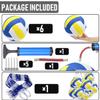 Sazoemao 6 Pack Official Size 5 Volleyball Balls Volley Ball of Synthetic Leather,Includes Ball Pump and Net Bag,Competition Volleyball for Indoor Outdoor view 3