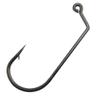 LiFschal 32786 Jig 60-Degree Barbed Fishing Hooks - Short Shank Aberdeen Hooks in Sleek Black Finish Size 1/0 (Pack of 50) view 2
