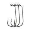 LiFschal 32786 Jig 60-Degree Barbed Fishing Hooks - Short Shank Aberdeen Hooks in Sleek Black Finish Size 1/0 (Pack of 50) view 4