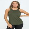 KNIT RIOT Womens Muscle Tank Top  Sleeveless Strappy Y Back Soft Casual Yoga Active Athletic Workout Running T Shirts KR173 Olive S view 2