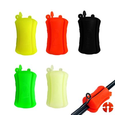 2023 New Portable Fishing Rod Fixed Ball, Multi-Function Rubber Fishing Pole Clip Silicone Fishing Rod Beam, Durable Fastener Binding Clip Fishing Pole Clip for Fishing Rod Accessories (F-5PCS)
