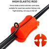 2023 New Portable Fishing Rod Fixed Ball, Multi-Function Rubber Fishing Pole Clip Silicone Fishing Rod Beam, Durable Fastener Binding Clip Fishing Pole Clip for Fishing Rod Accessories (G-10PCS) view 2